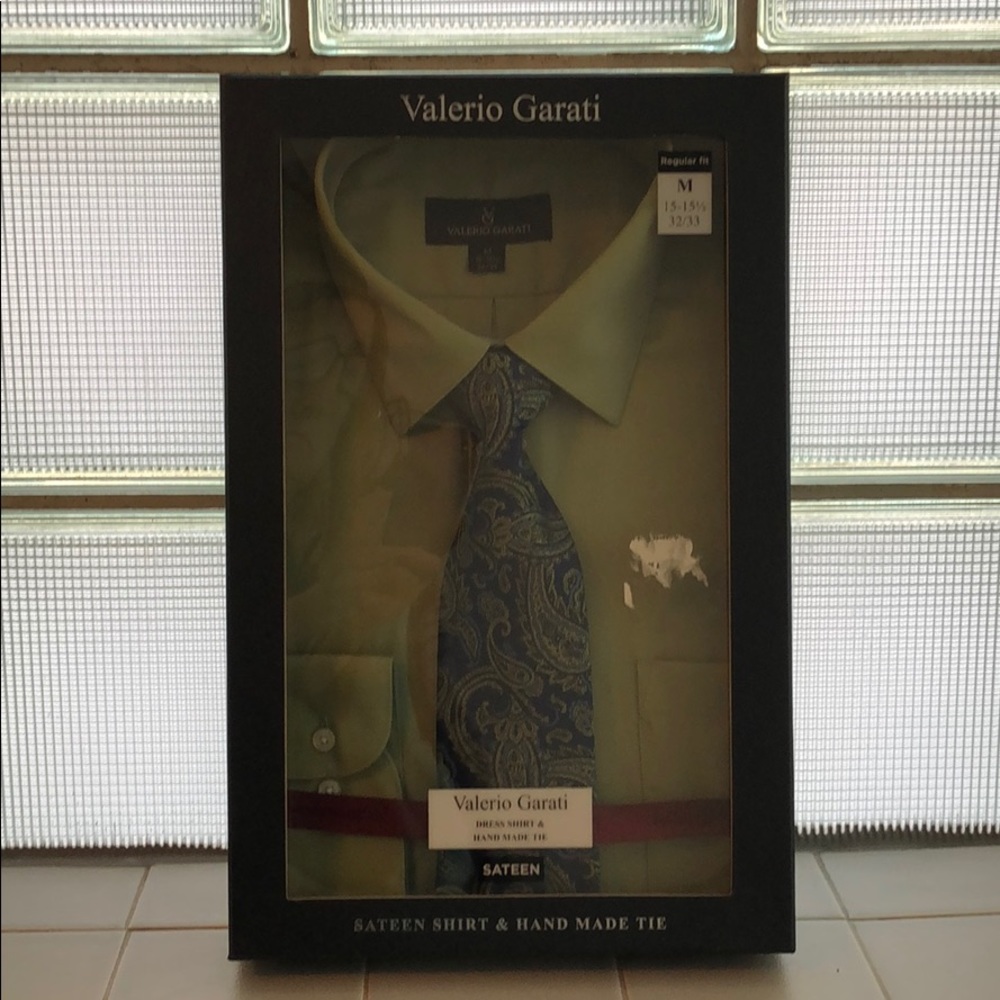 Dress shirt and hand made tie